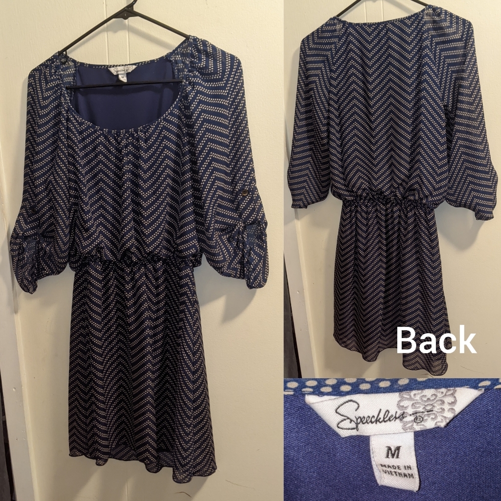 Medium blue tunic dress